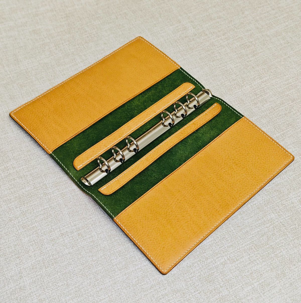 A6per Leather Ring Binder Notebook Cover