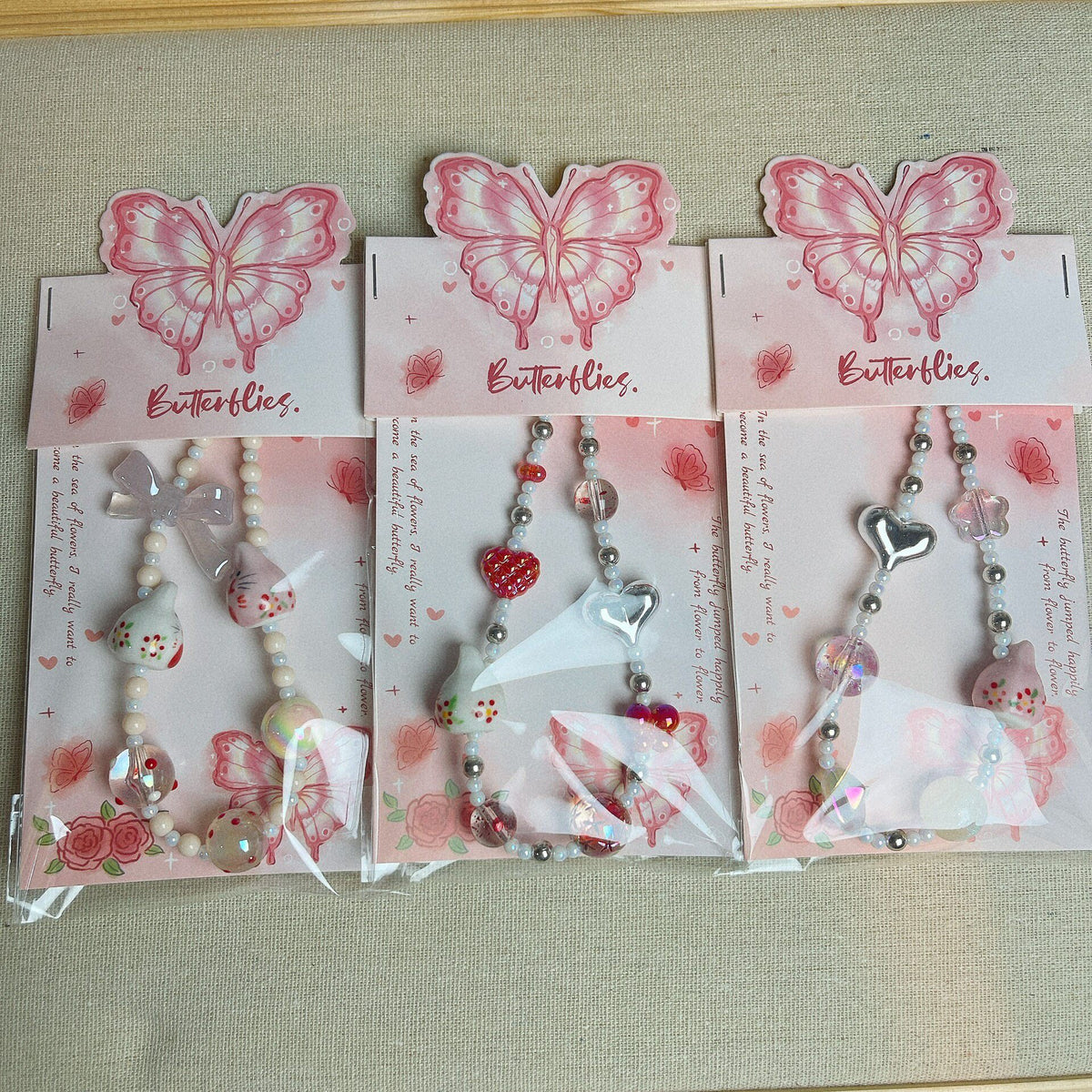 Handcrafted Beaded Phone Strap with Lobster Clasp