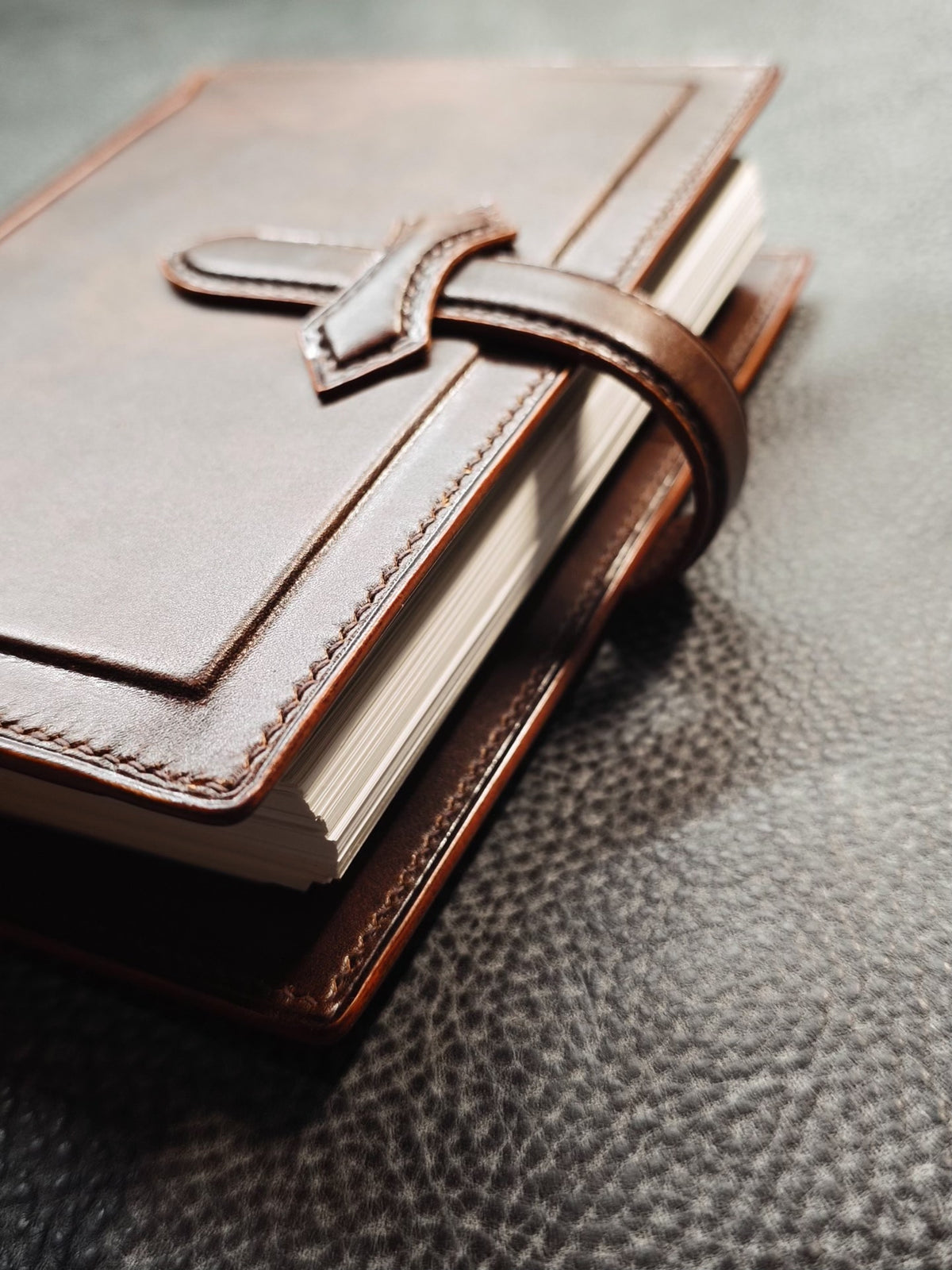 Handcrafted A6 Leather Notebook Cover 25 Ring