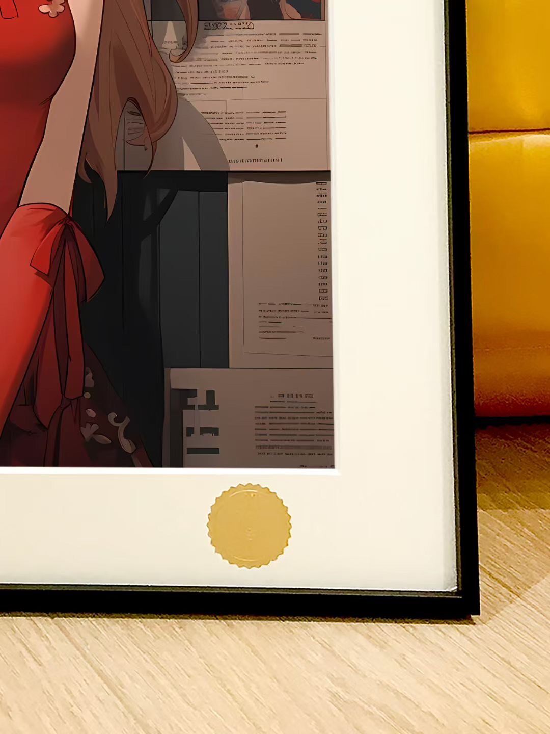 Framed Asuka Cheongsam Art Print A3