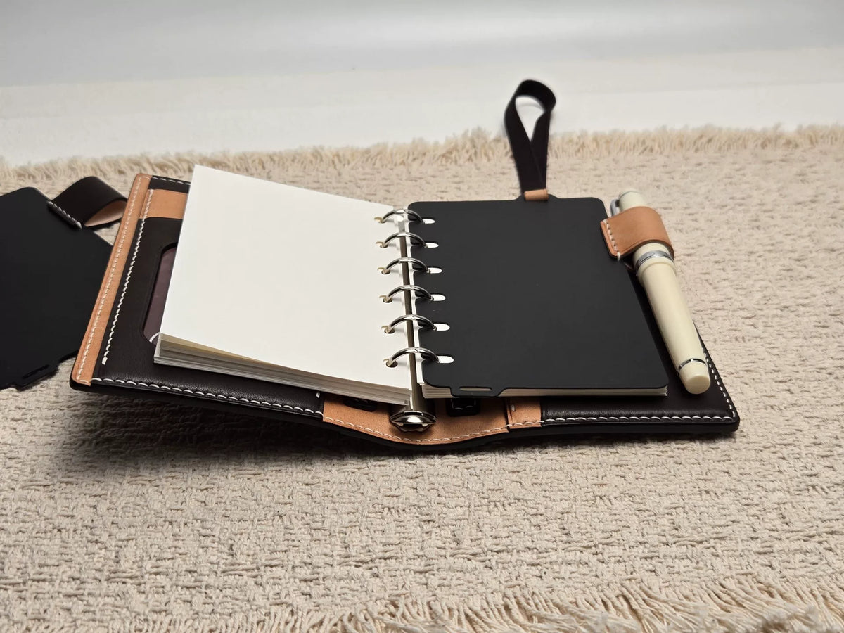 A7 Barenia Leer Tweekoud Journalhoes