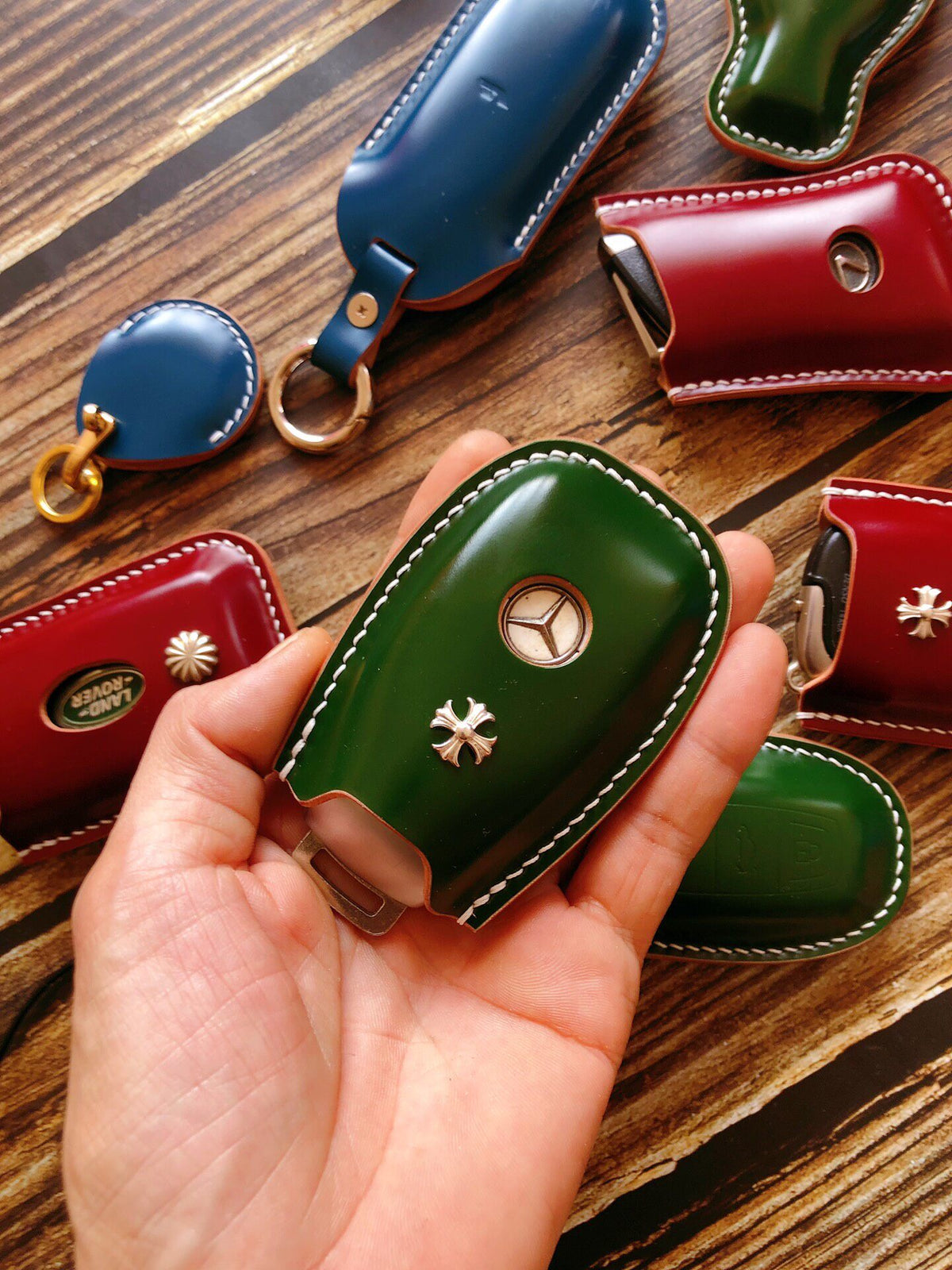 Handcrafted Shinki Cordovan Mercedes Key Cover