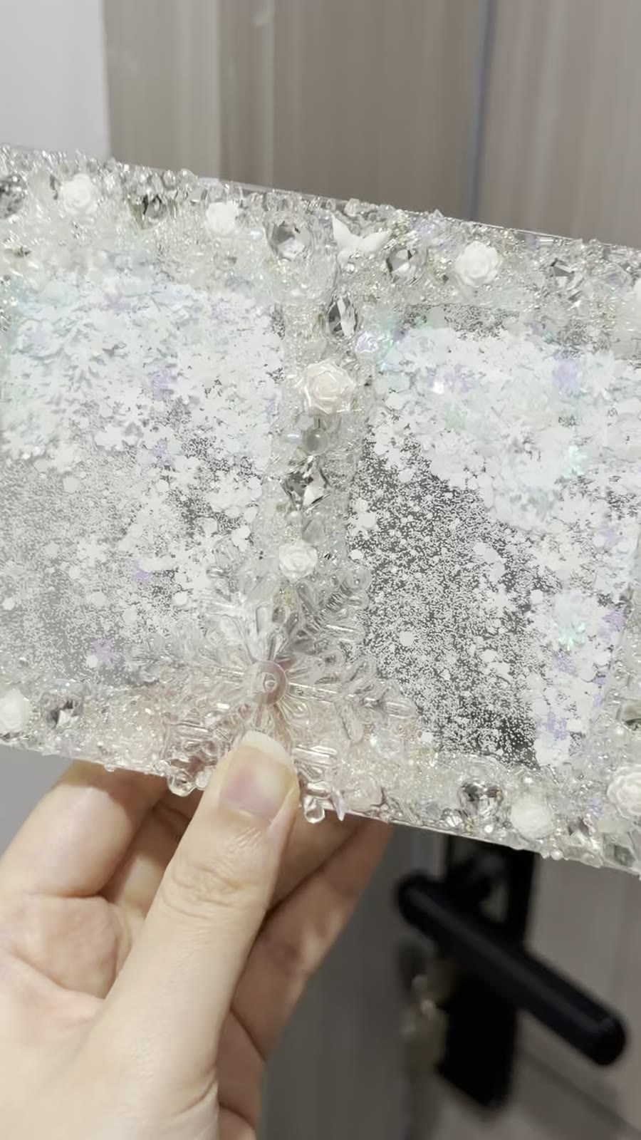 Porta-Cartões Winter Quicksand com Strass