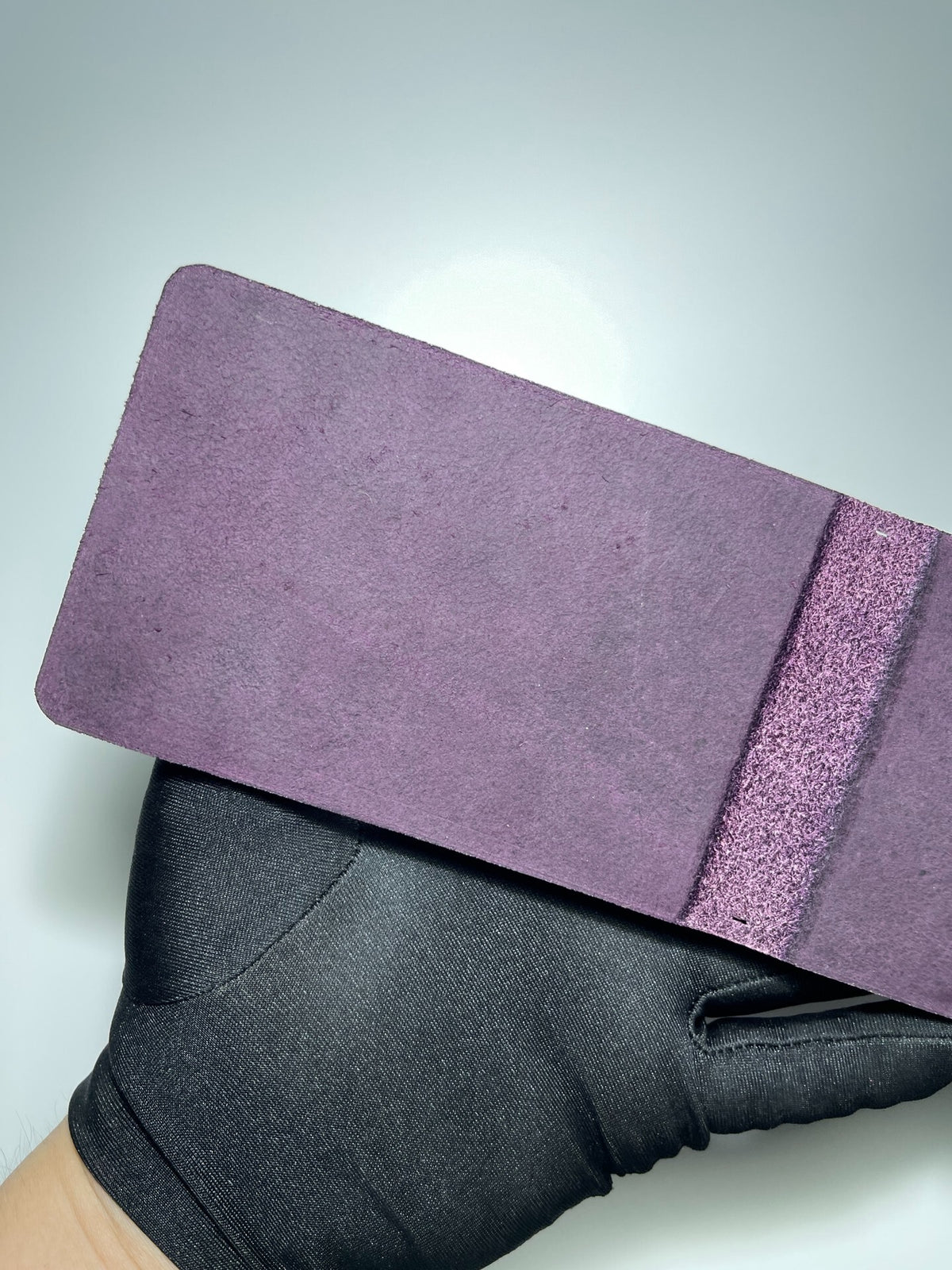 Purple Leather Planner Cover with Metal Rings