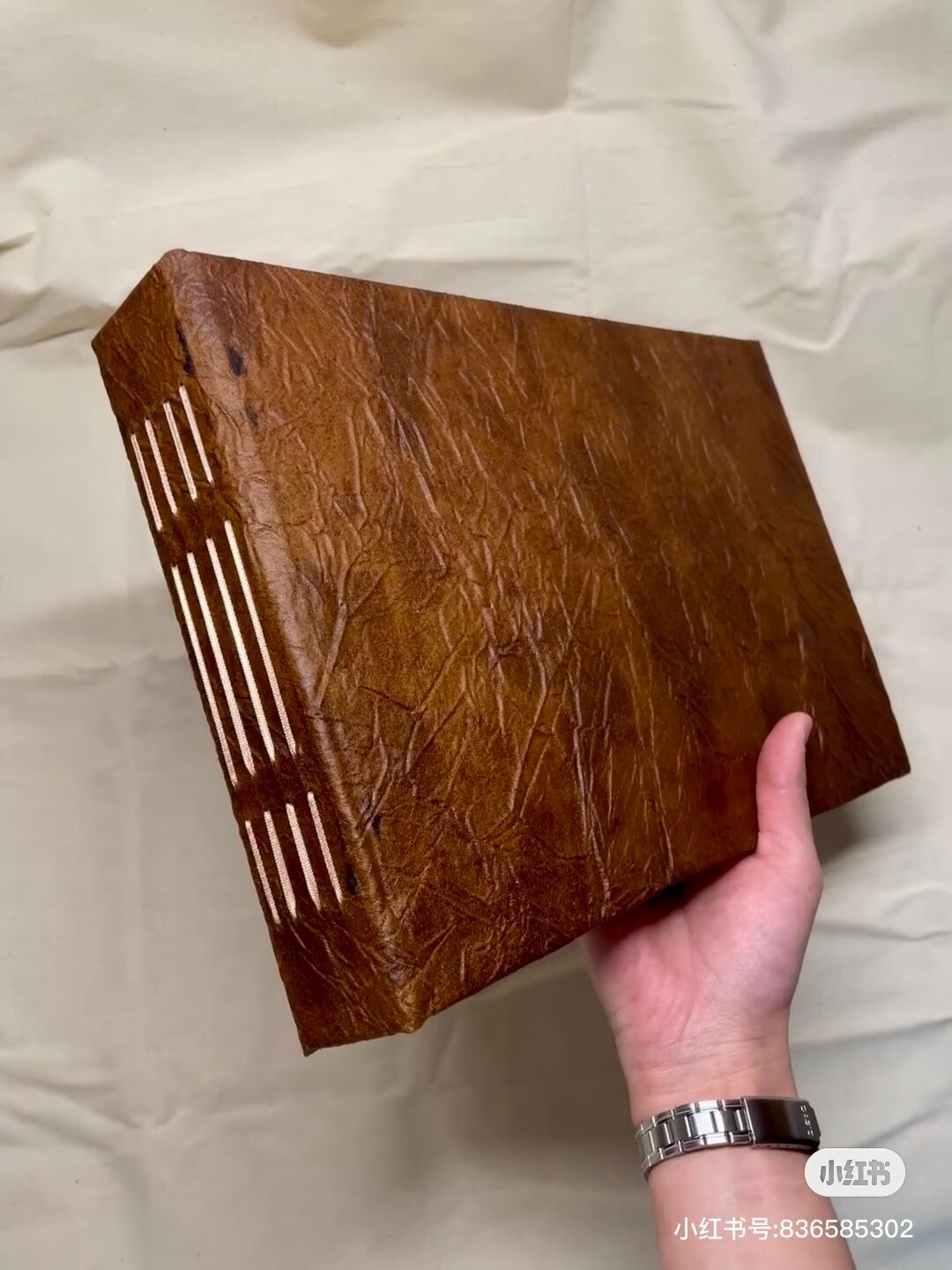 Faux Leather Handcrafted Watercolor Sketchbook