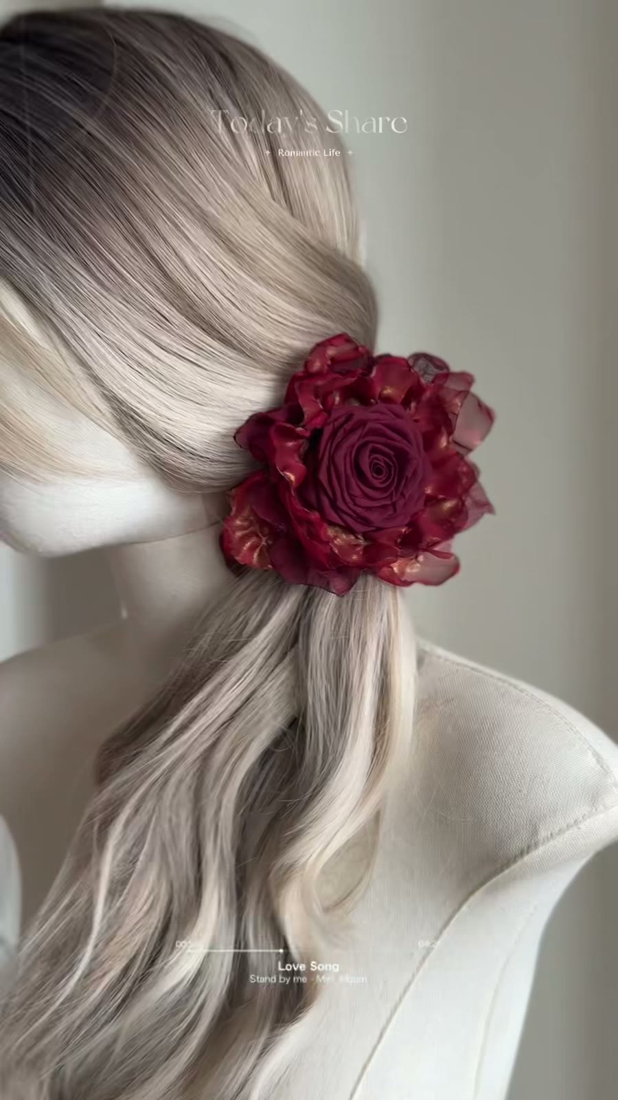Handmade Rose Gold Scrunchie Hair Accessory
