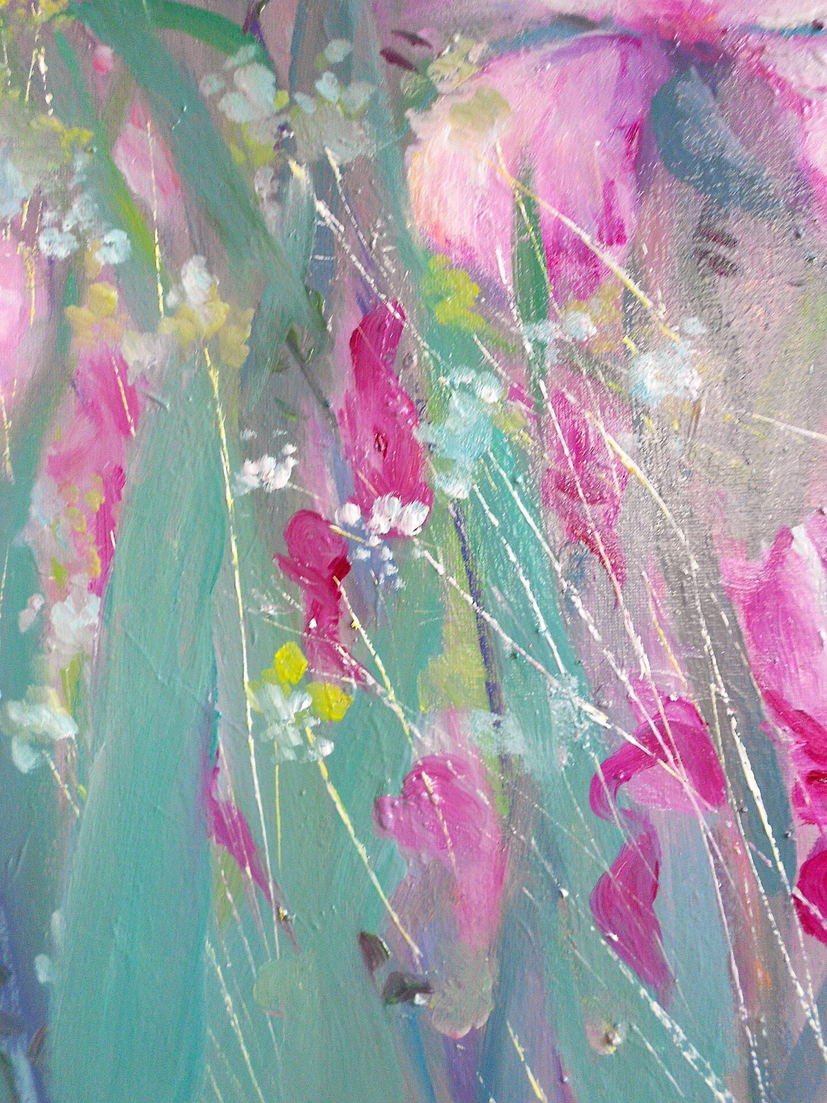 Iris Flower Hand Painted Oil Painting 40x50cm