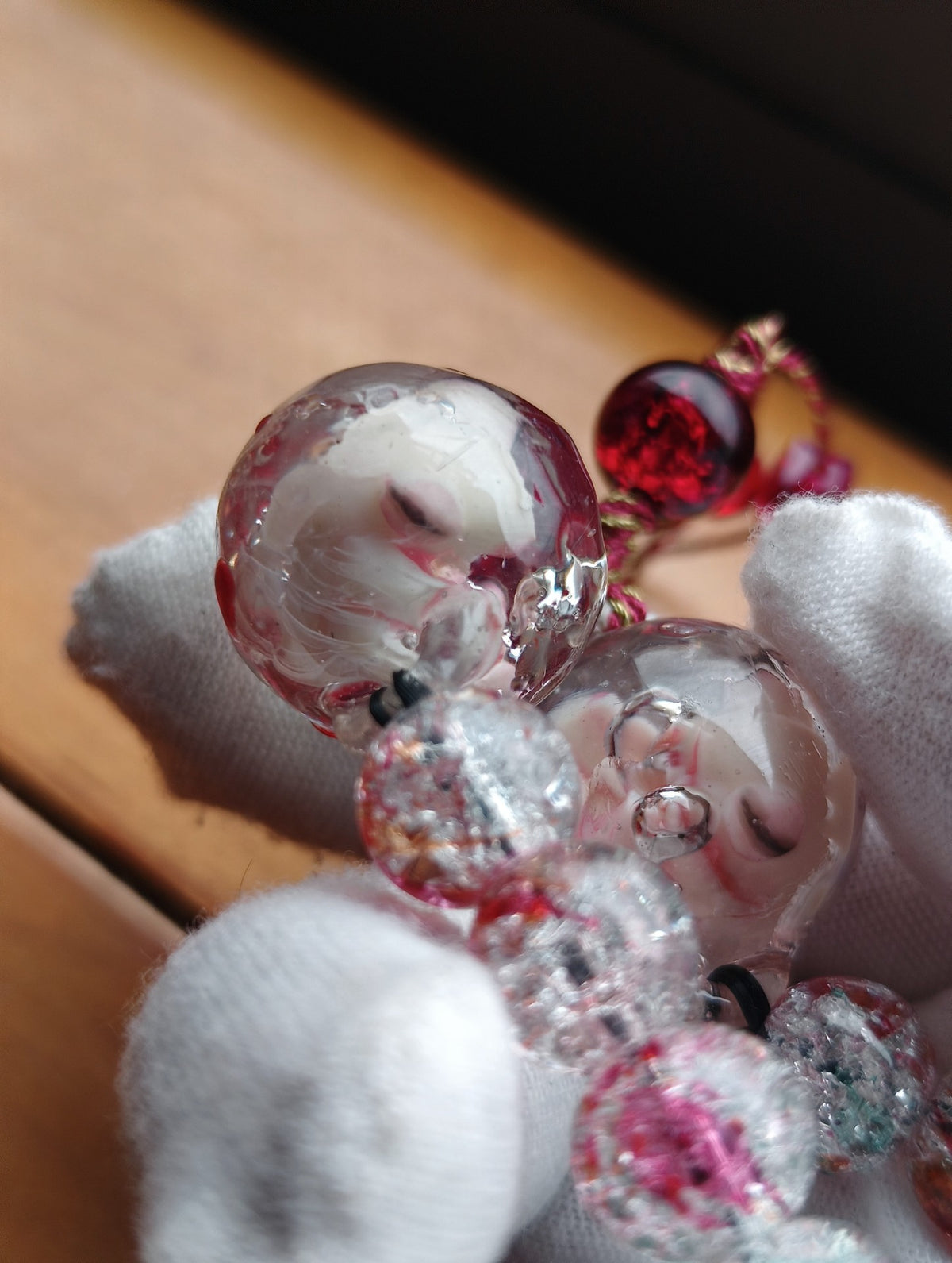 Cthulhu Embryo Beaded Pendant Charm