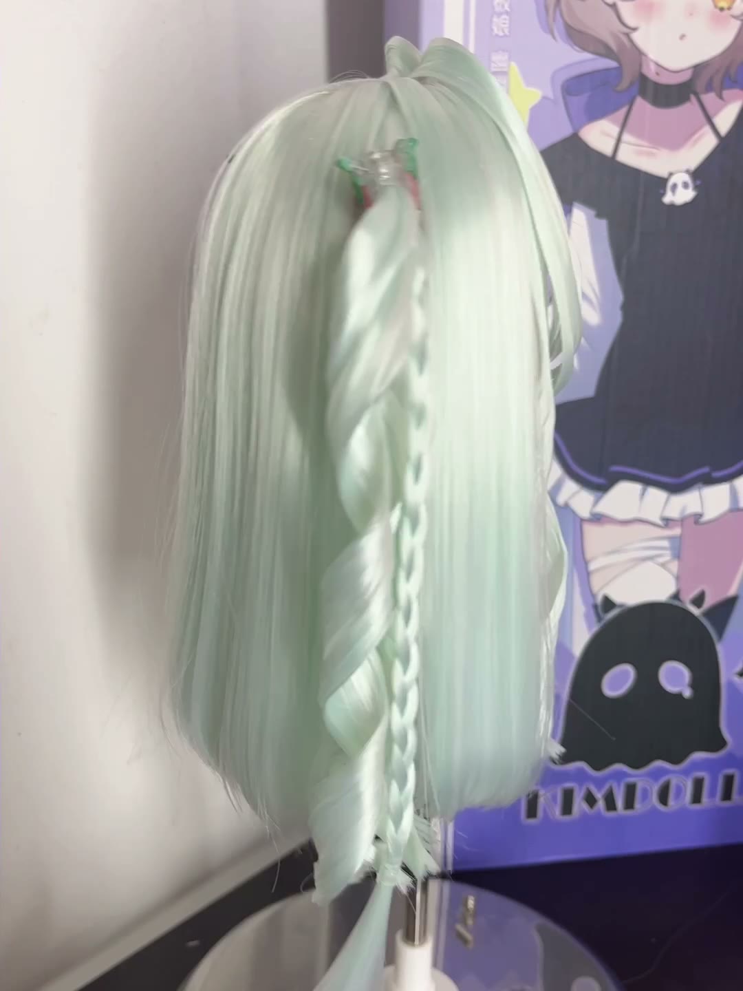Mint Green Twin Tail Doll Wig