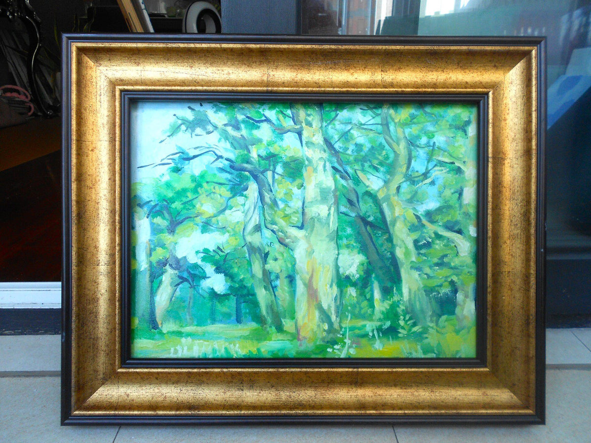 Hand Painted Oil Painting Forest Landscape