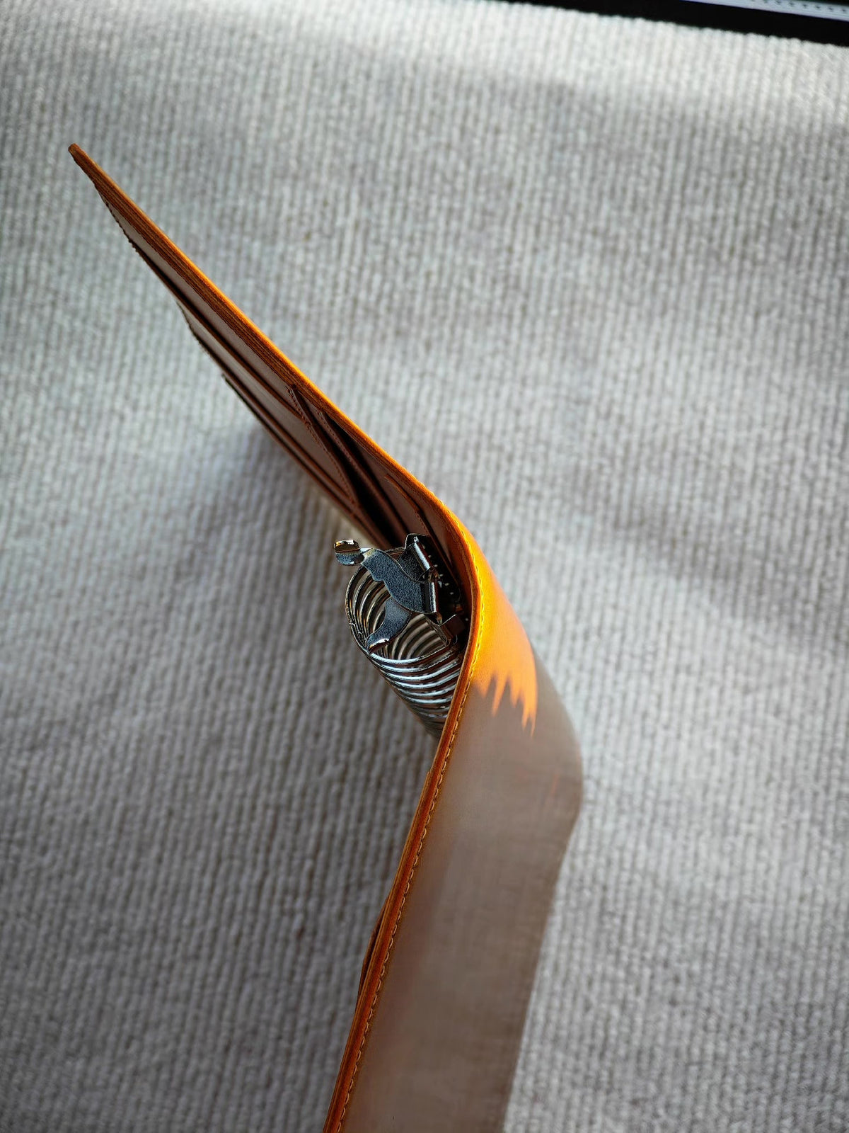 A5 Shell Cordovan Leather Loose Leaf Binder