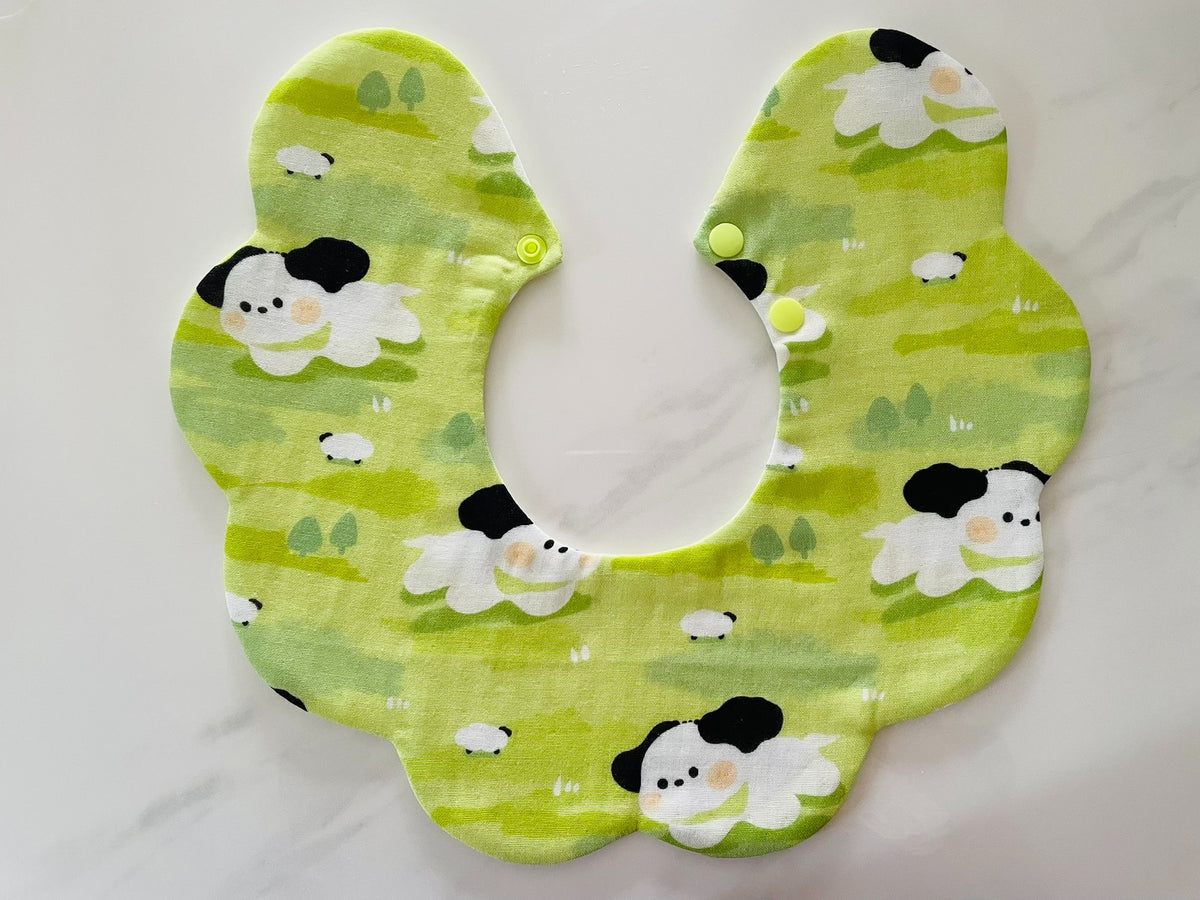 Bavoir Bébé en Coton Double Gaze Vert