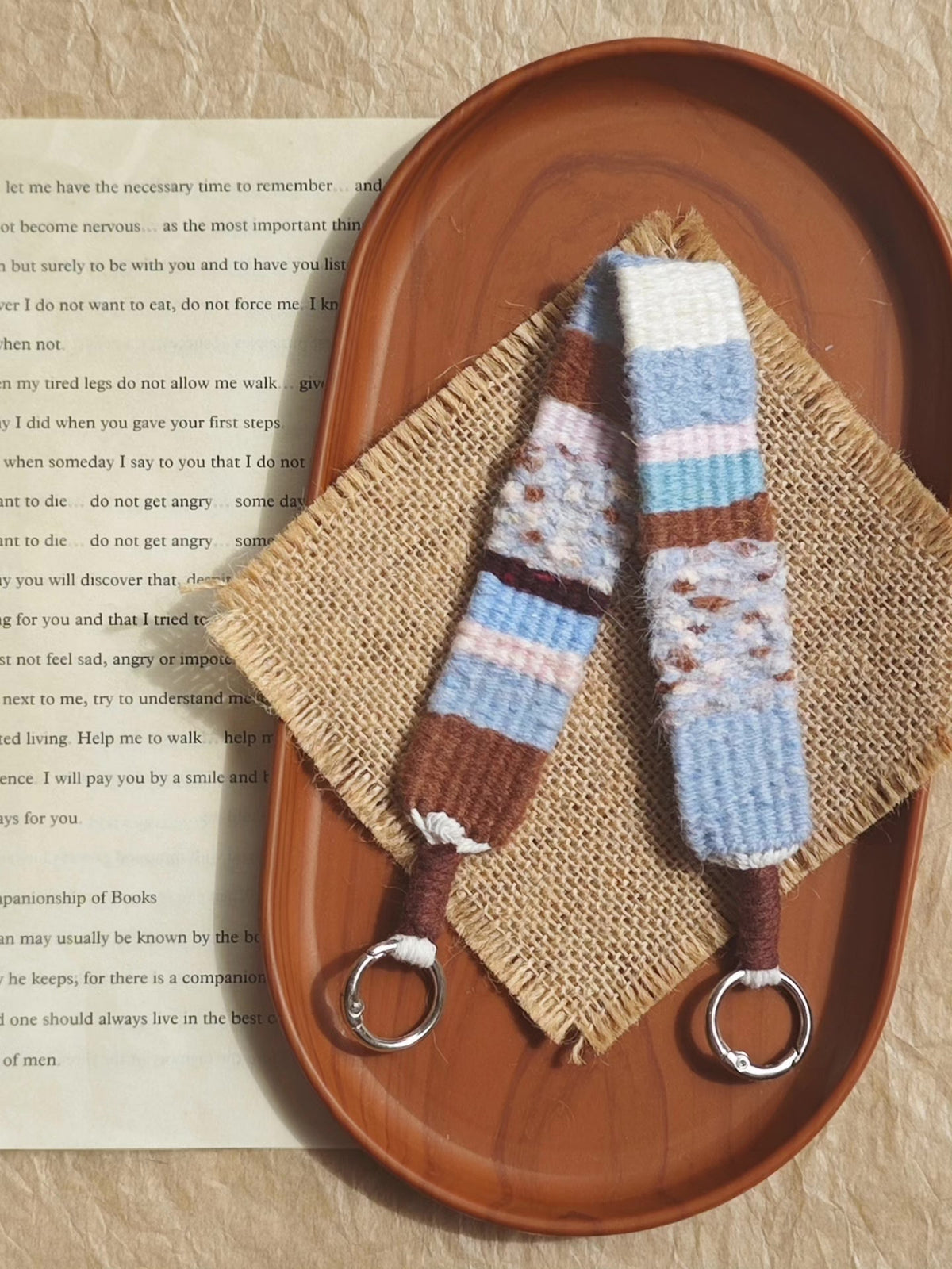 Sea Salt Chocolate Woven Wrist Strap