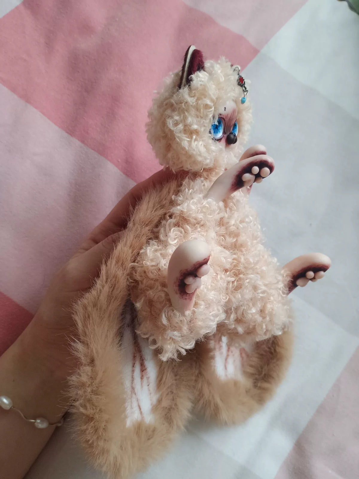 Boneca Artística de Gato de Fantasia Articulada