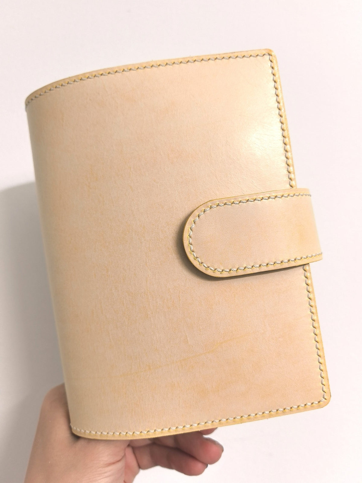 Handmade Leather Binder with Six Ring Mechanism