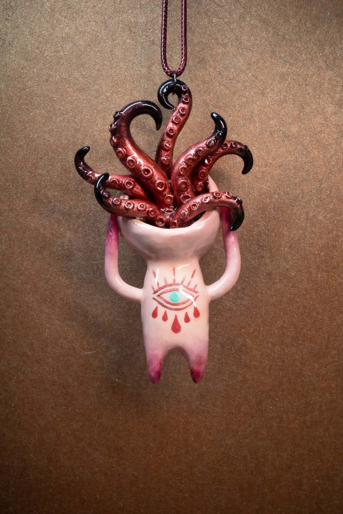 Cthulhu Tentacle Doll Pendant Necklace