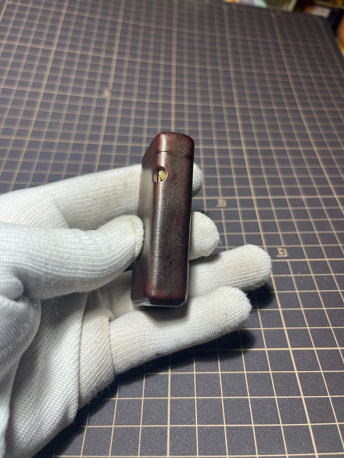 Dunhill Lighter Leather Sleeve Mahogany