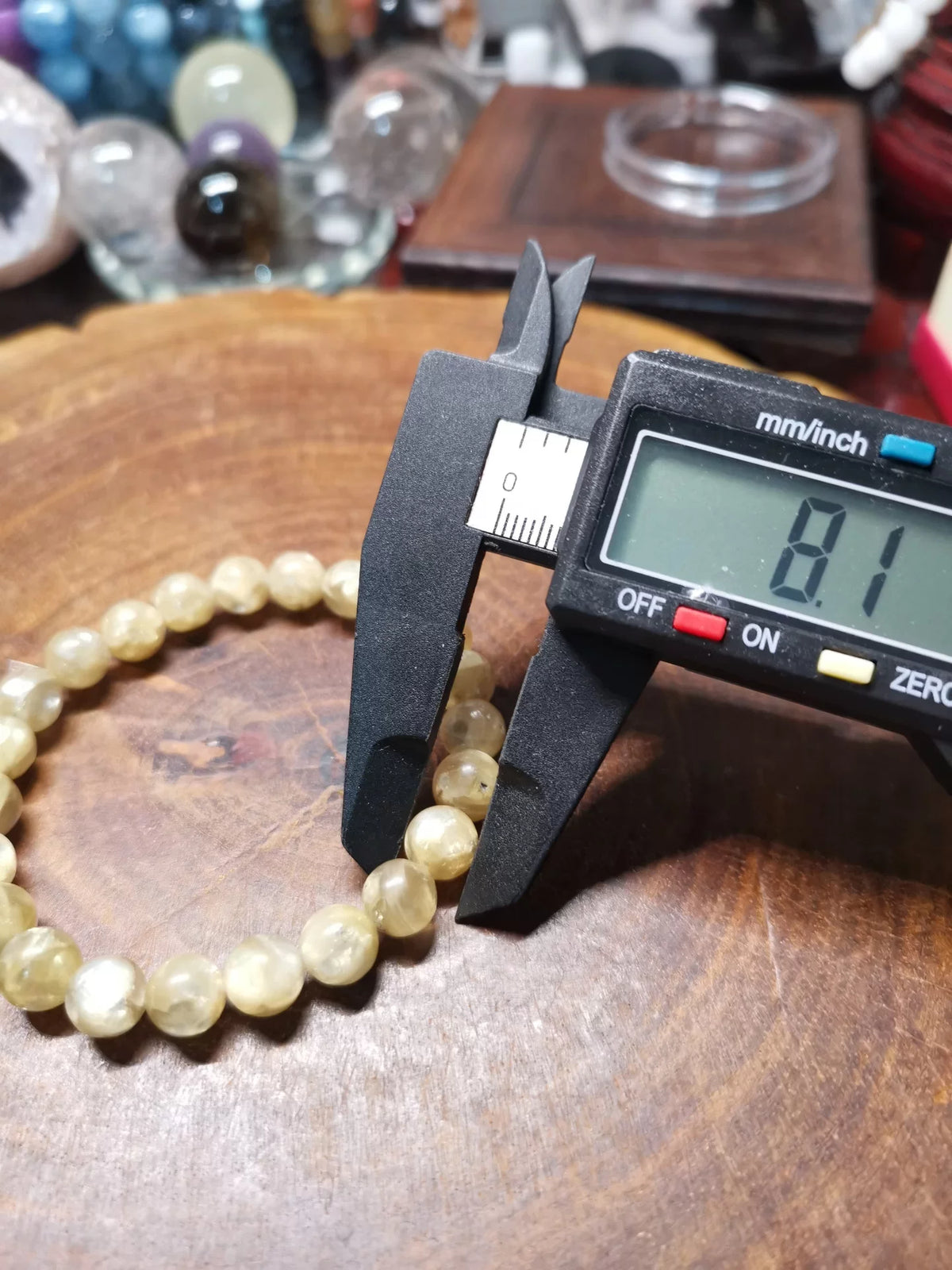 Golden Grandmother Kristall Perlenarmband 8mm
