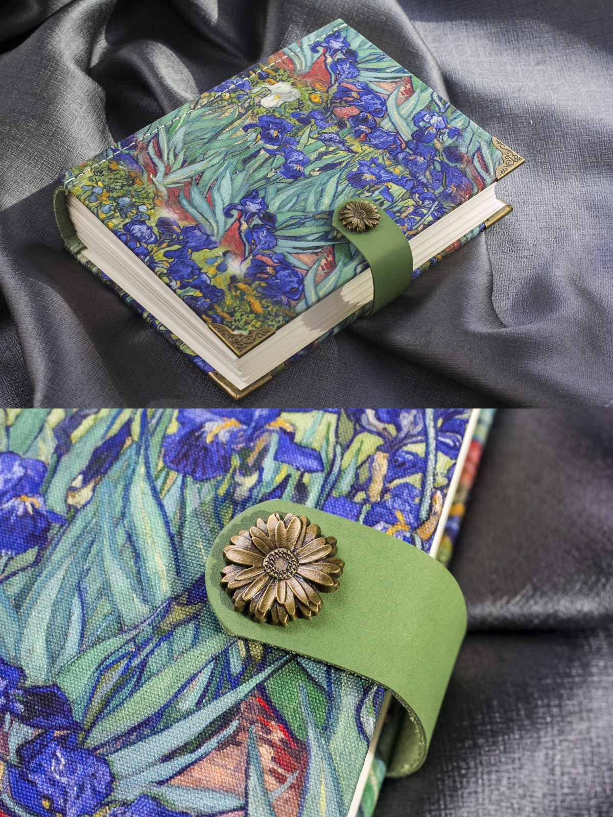 Cuaderno artesanal floral Iris