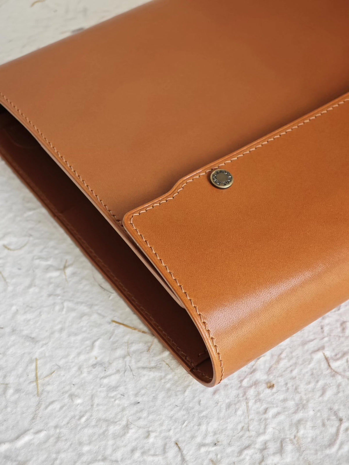 A5 Knox Leather Binder Planner with Snap Closure