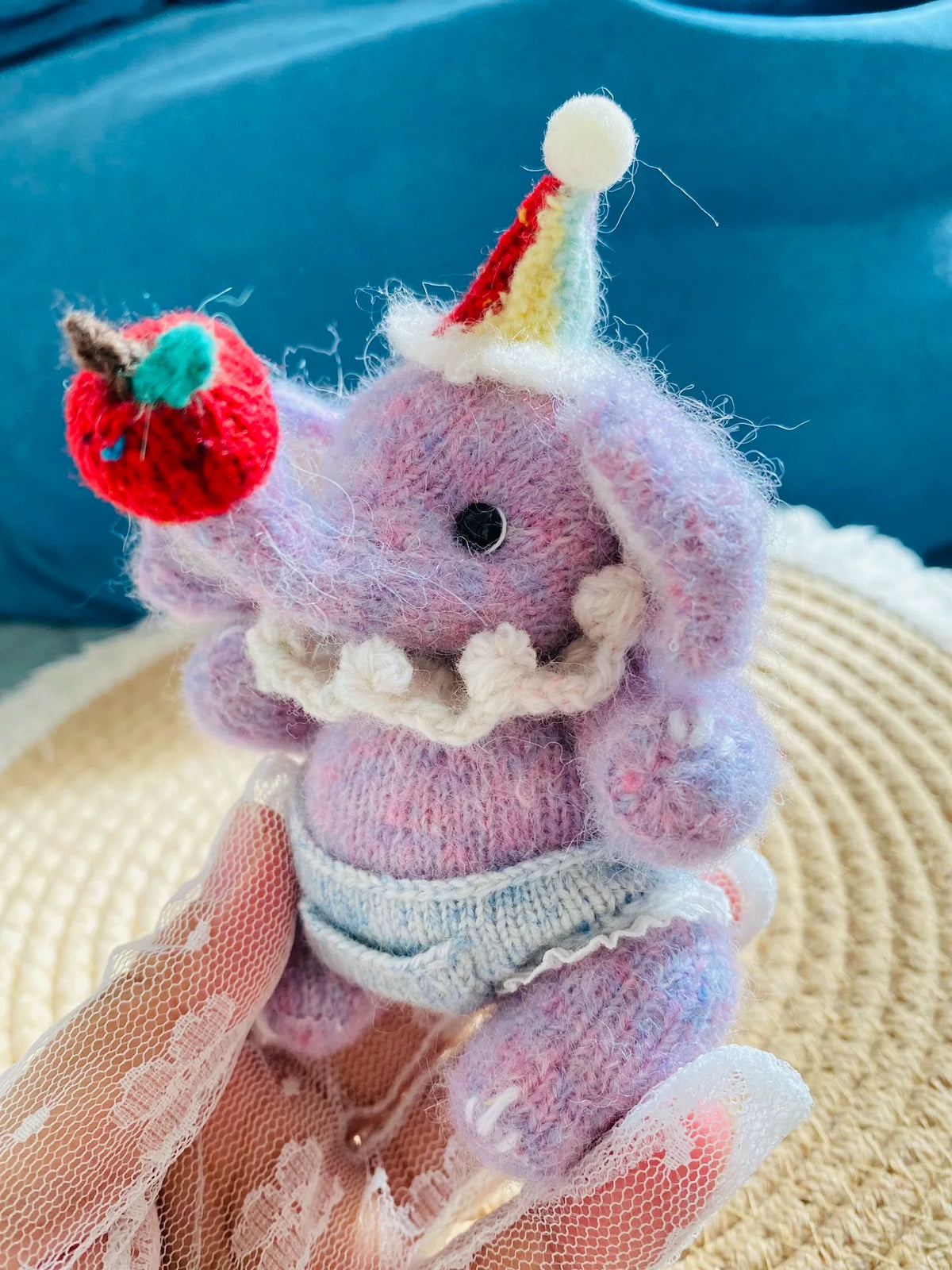 Bessita 小さなゾウのぬいぐるみ シルクアルパカヤーン