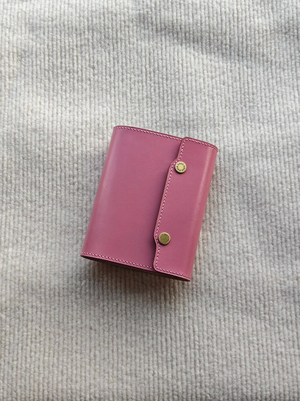 KNOX Style Pink Bridle Leather A8 Notebook