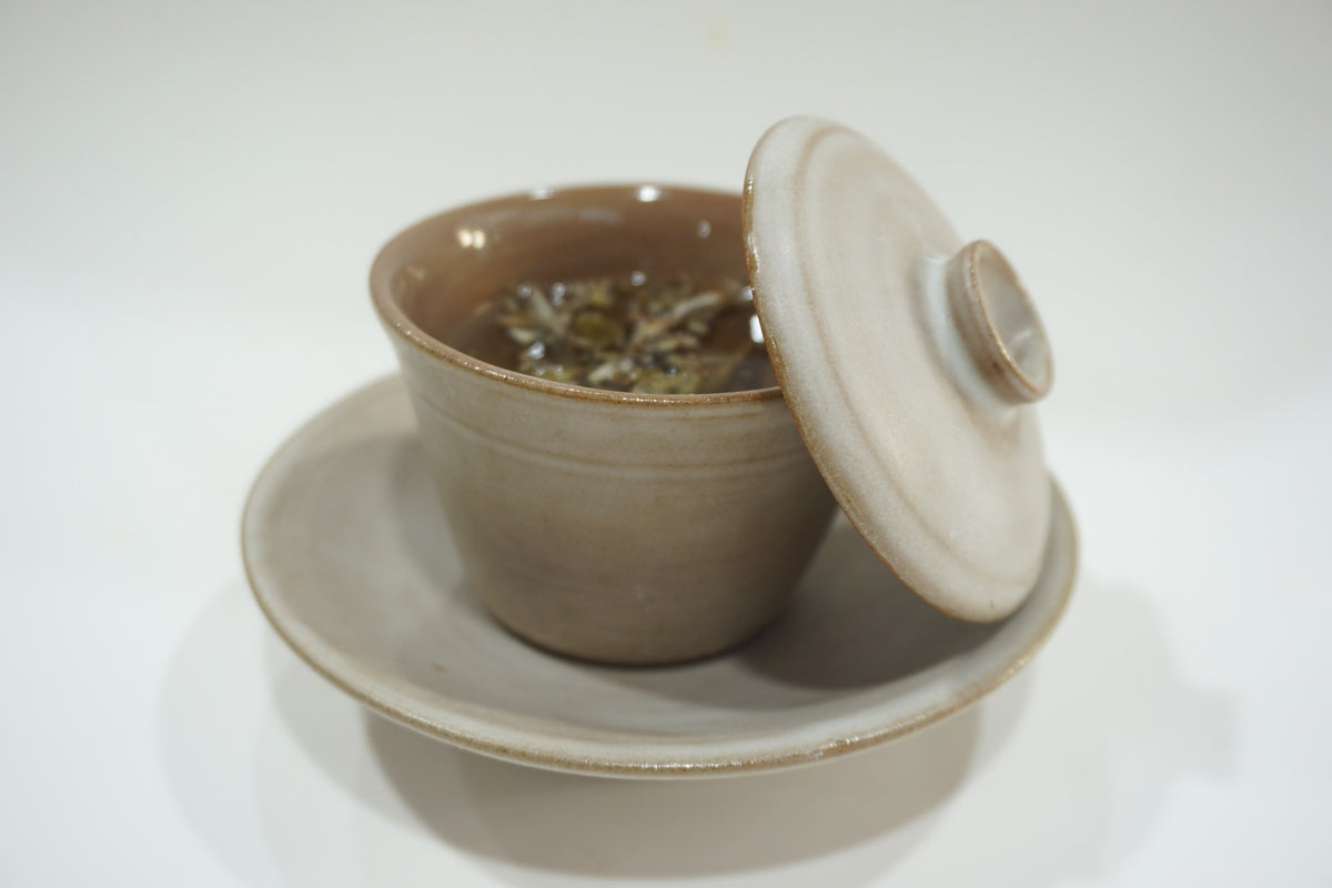 Handmade Ceramic Gaiwan Tea Bowl Set