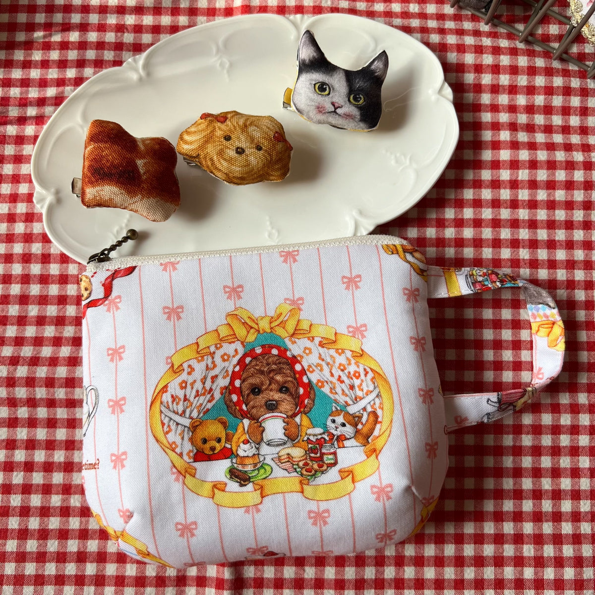 Pochette de rangement en coton faite main style japonais