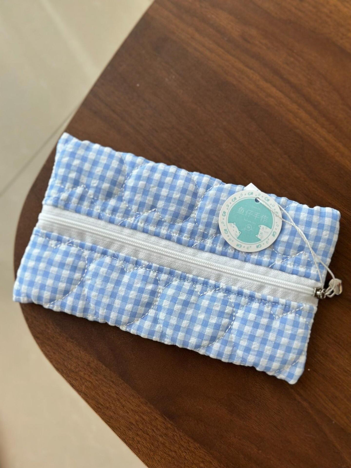 Handmade Gingham Pencil Case