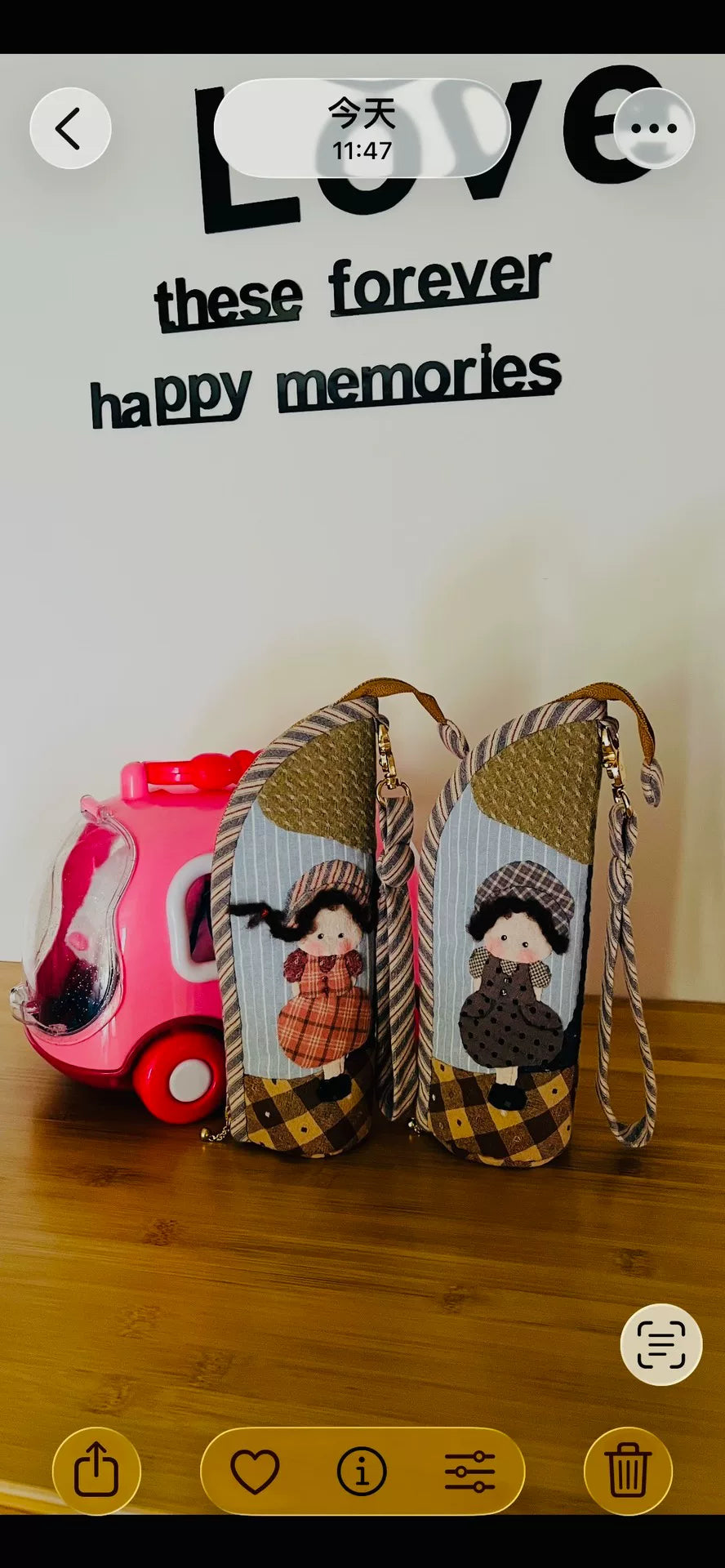 Yarn Dyed Patchwork Cartoon Pen Holder