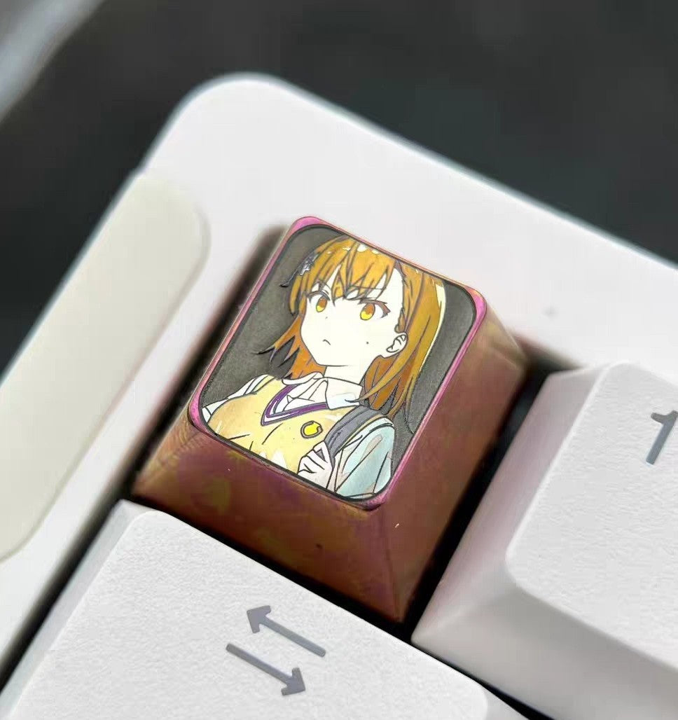 Misaka Mikoto Titanium Alloy 1u Keycap