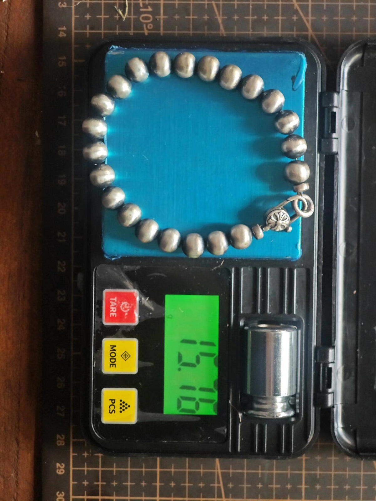 925 Sterling Silver 8mm Bead Bracelet