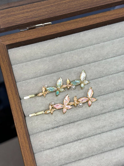 Butterfly Shell Inlay Hair Clip