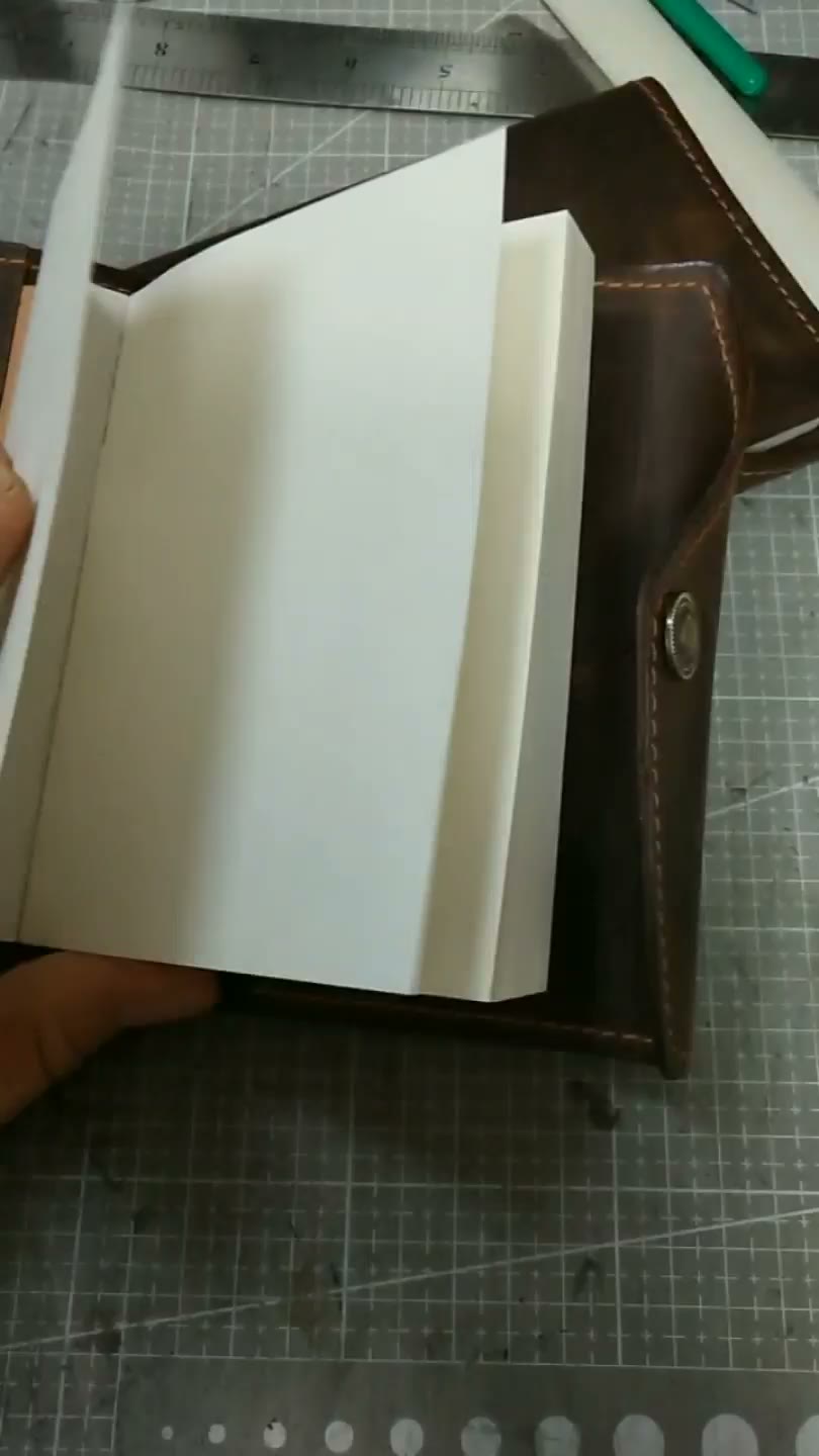 Crazy Horse Leder A7 Notizbuchcover