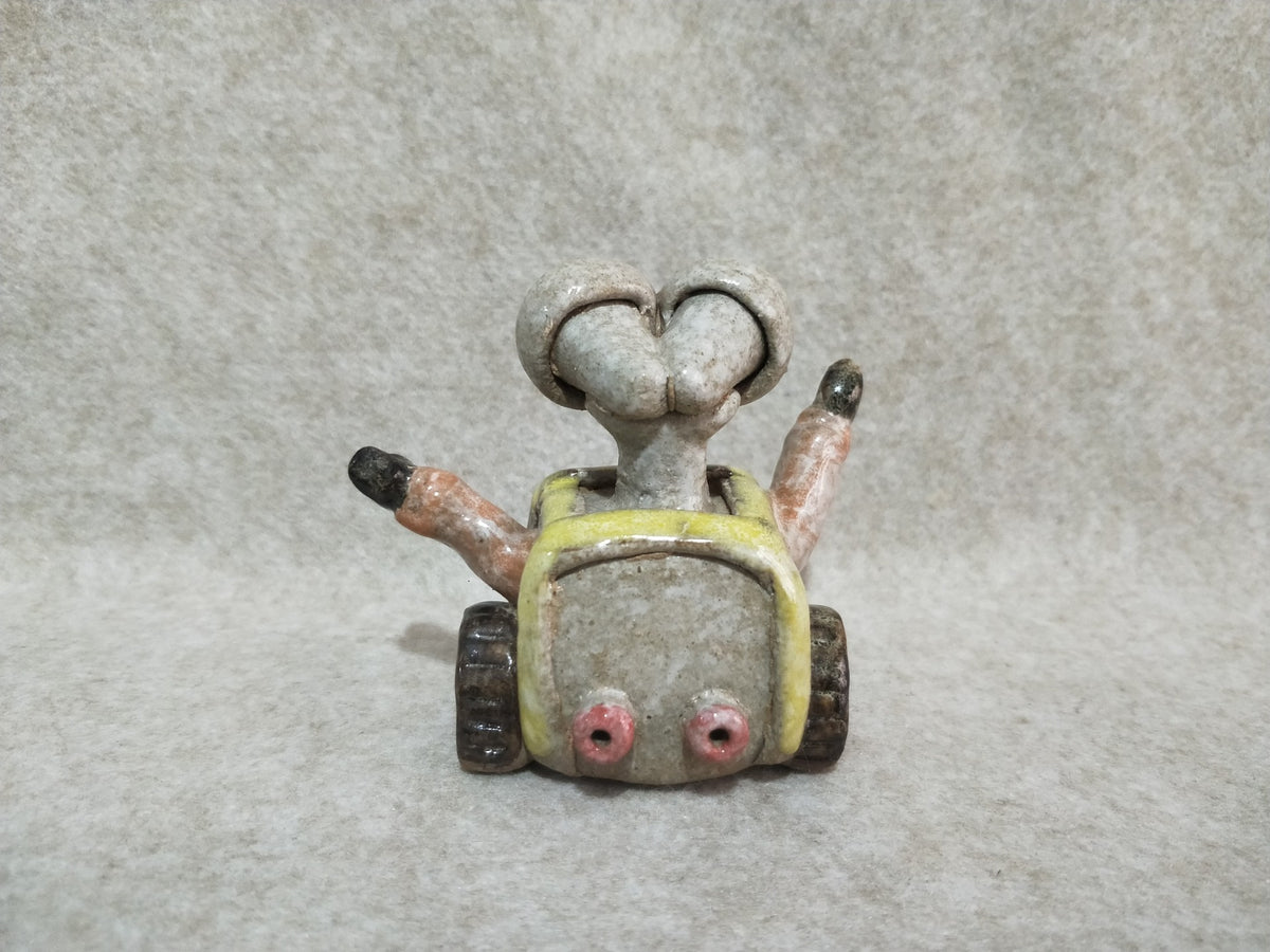 Handcrafted Ceramic WALL-E Figurine
