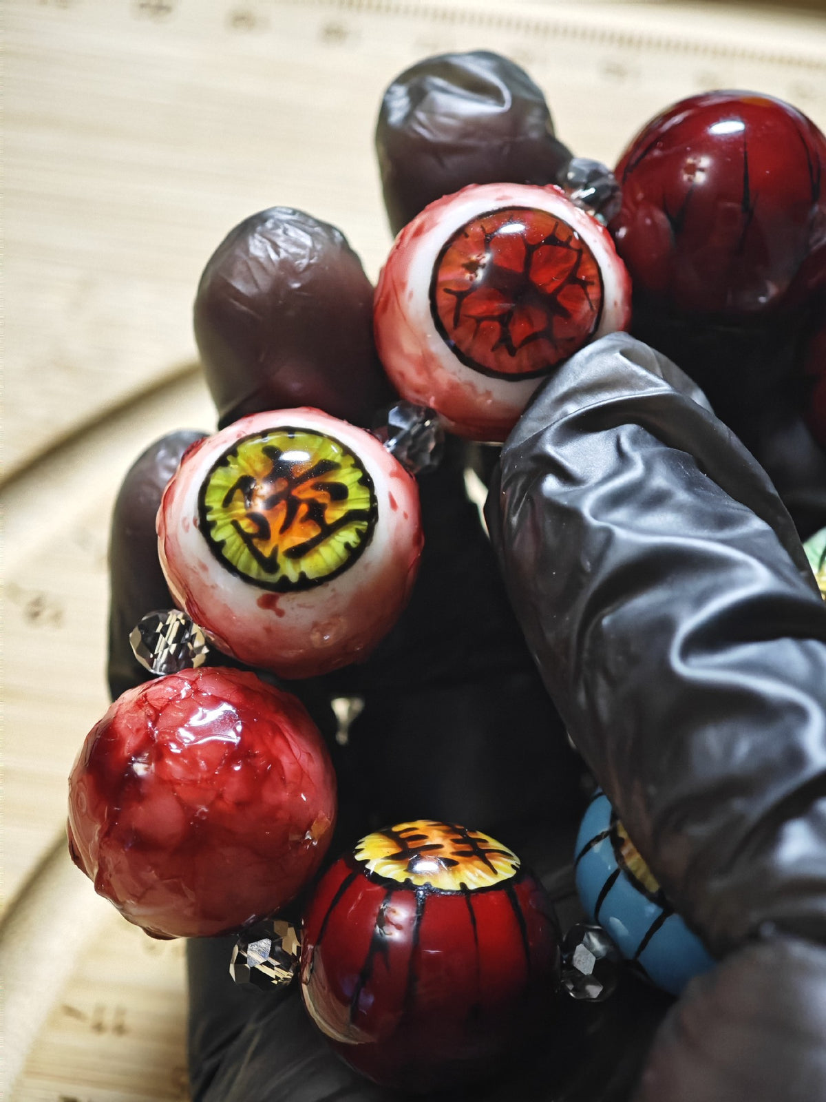 Demon Slayer Eyeball Resin Bracelet 2cm