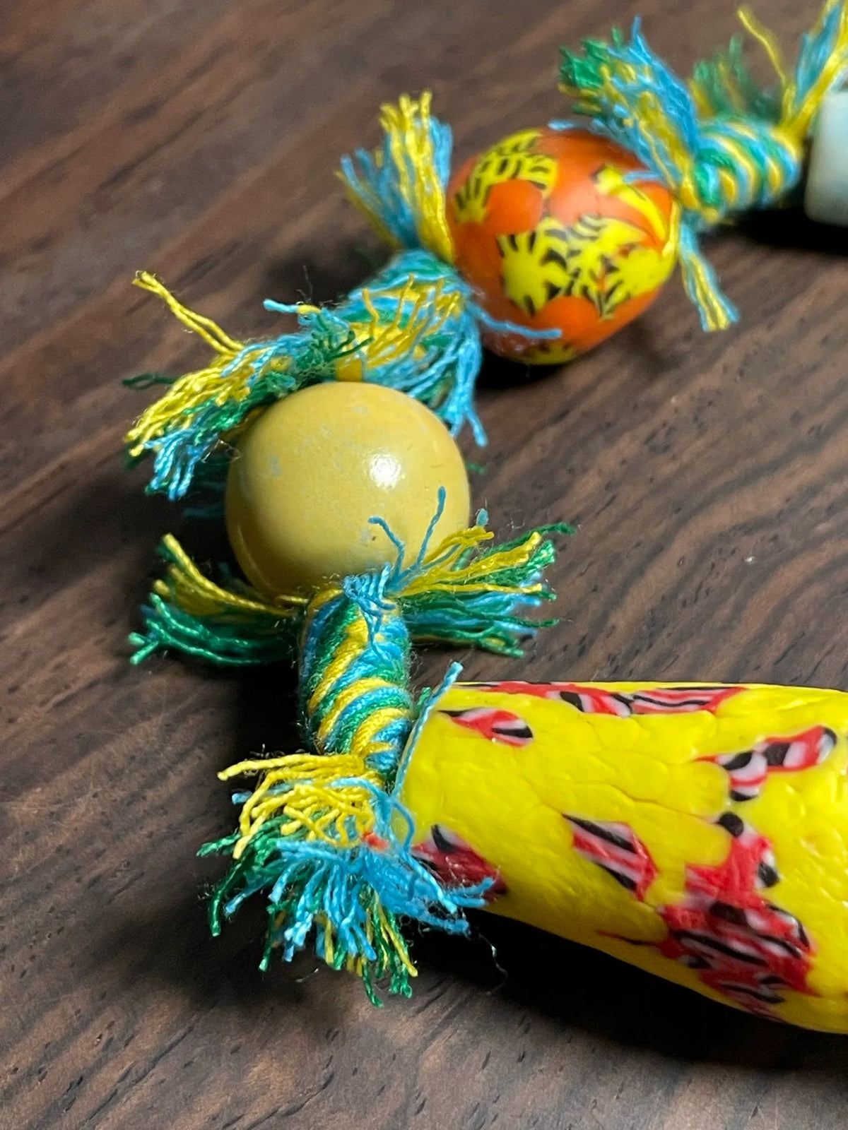 Braccialetto Artigianale in Vetro d'Arte e Perle