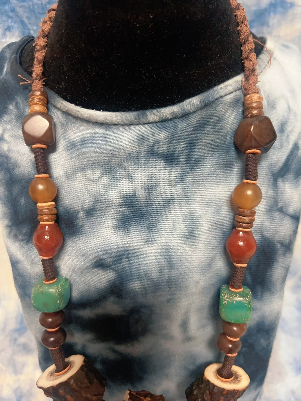 Handcrafted Deer Antler Segment Necklace