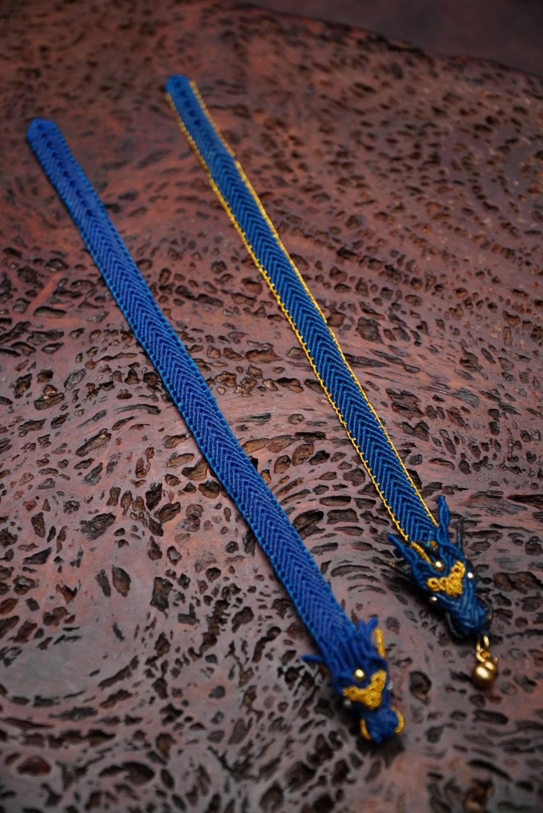 Handwoven Blue Dragon Head Bracelet