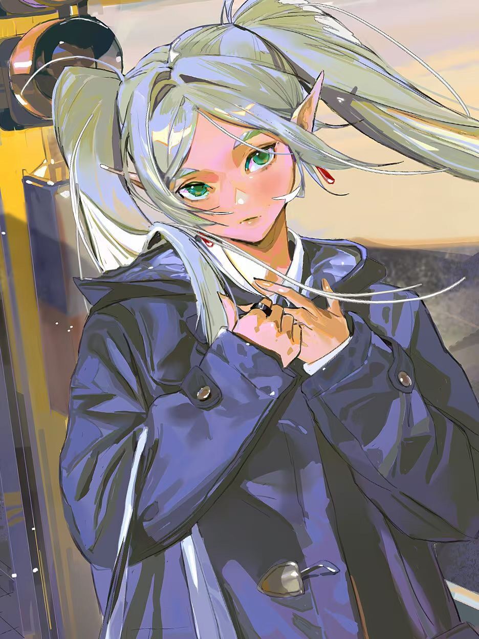 Framed Frieren Anime Art Print A3 Size