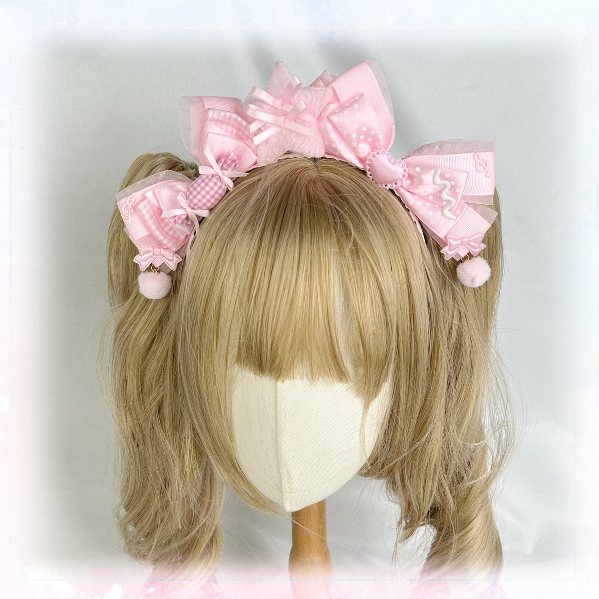 Twin Star Lolita Headband with Plush Star