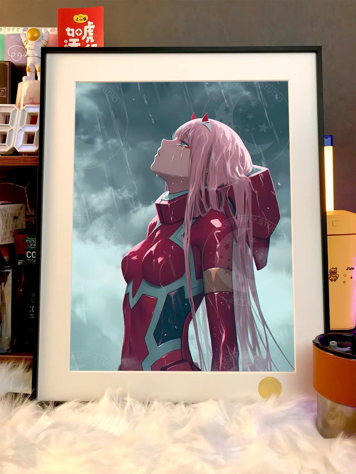 Zero Two Framed Anime Artwork A3