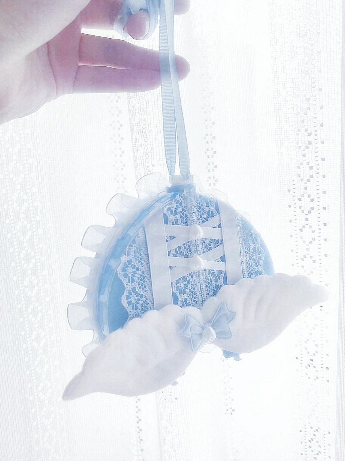 Ballet Lace Angel Wing Jewelry Box Ornament