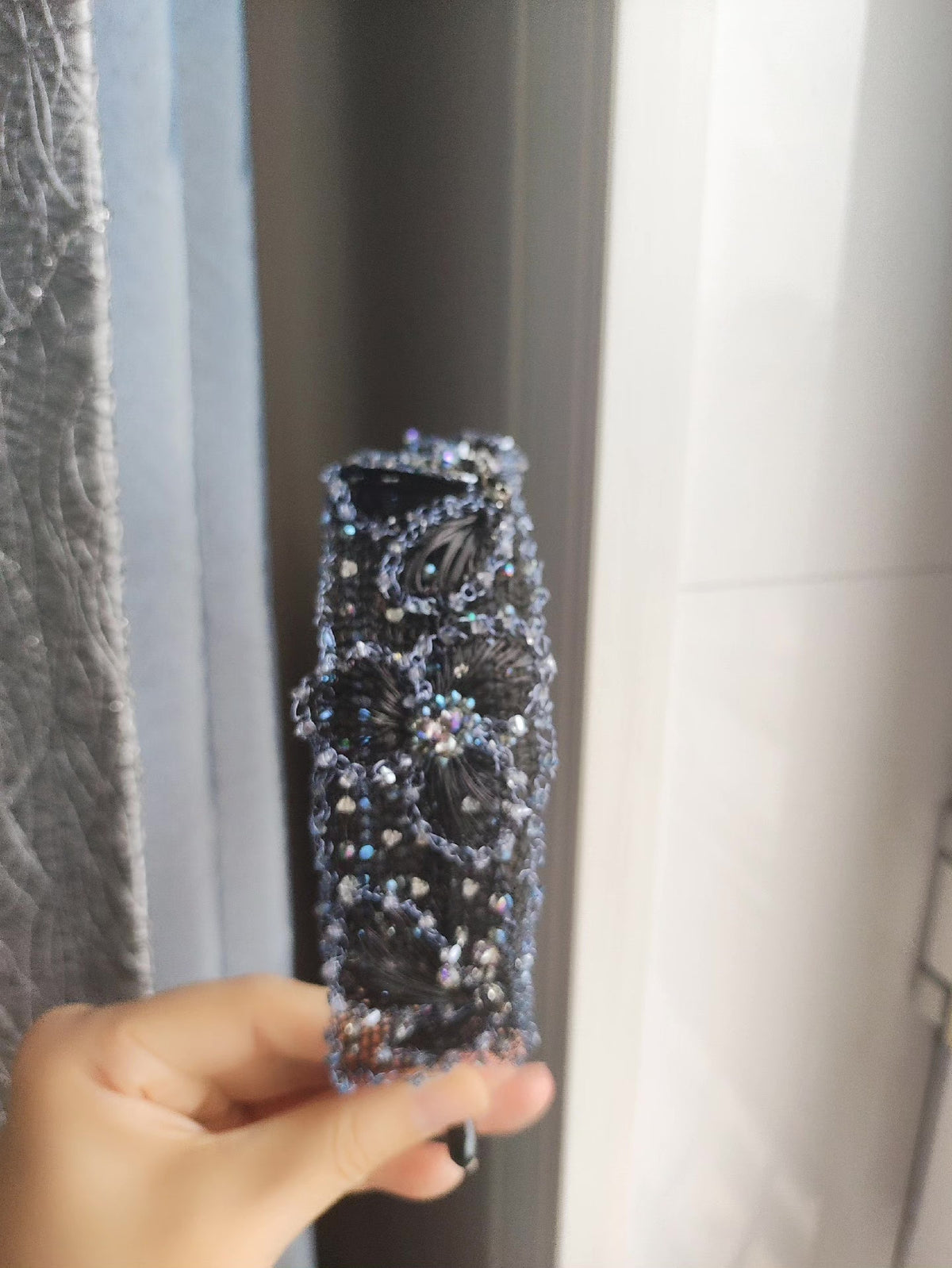 Blue Black Gradient Butterfly Headband