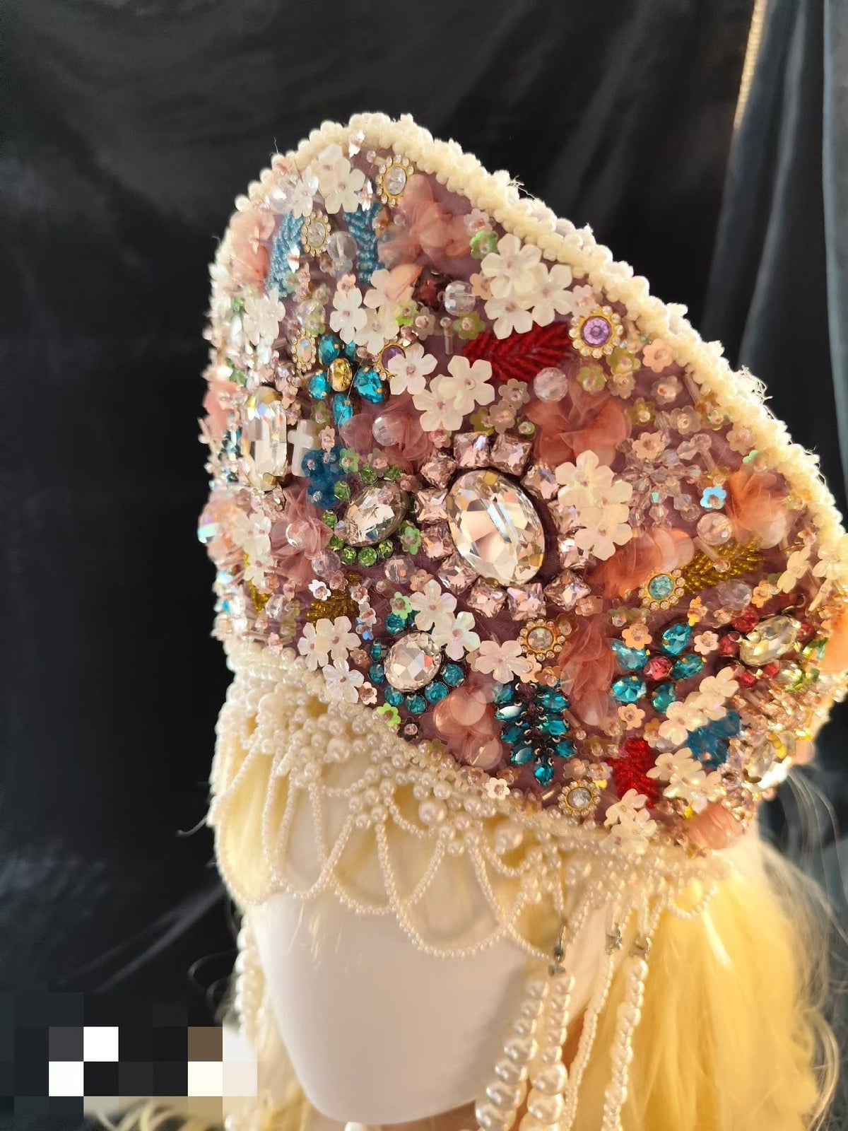 Purple Lolita Tudor Crown Headpiece