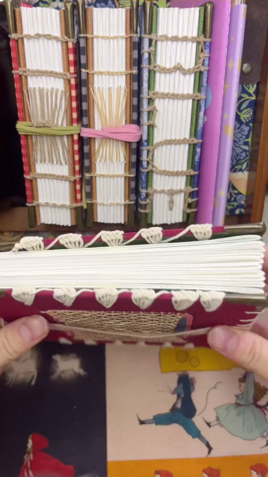 Handcrafted Fabric Watercolor Sketchbook 300g