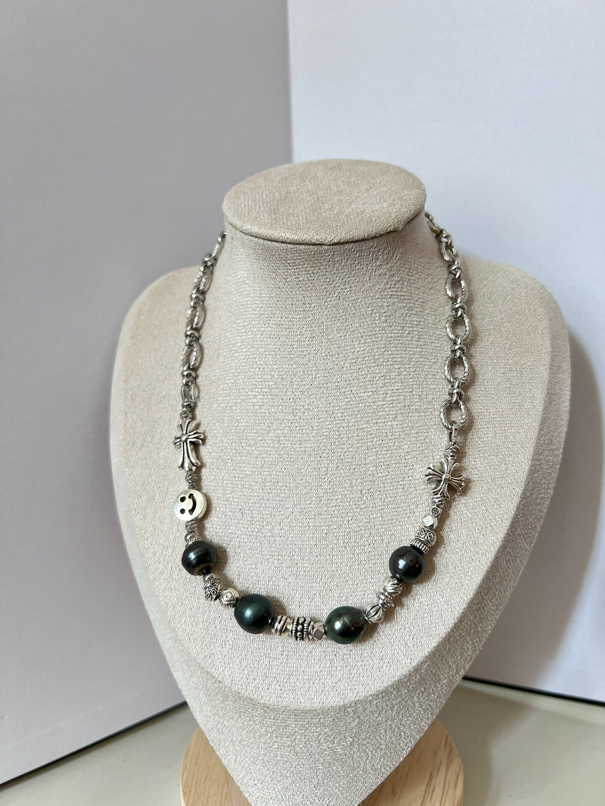 Tahitian Pearl Multi Strand Antique Necklace