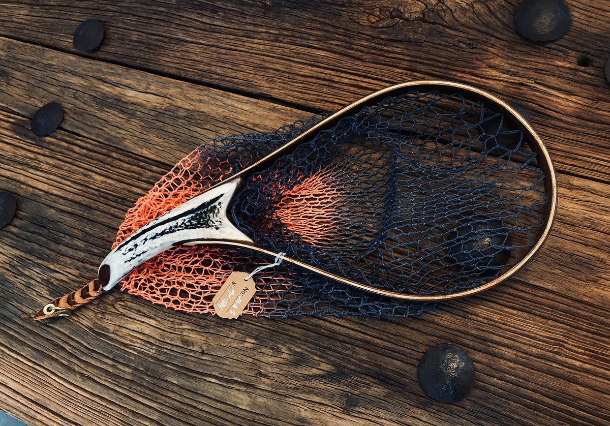 Antler Handle Stream Fishing Landing Net