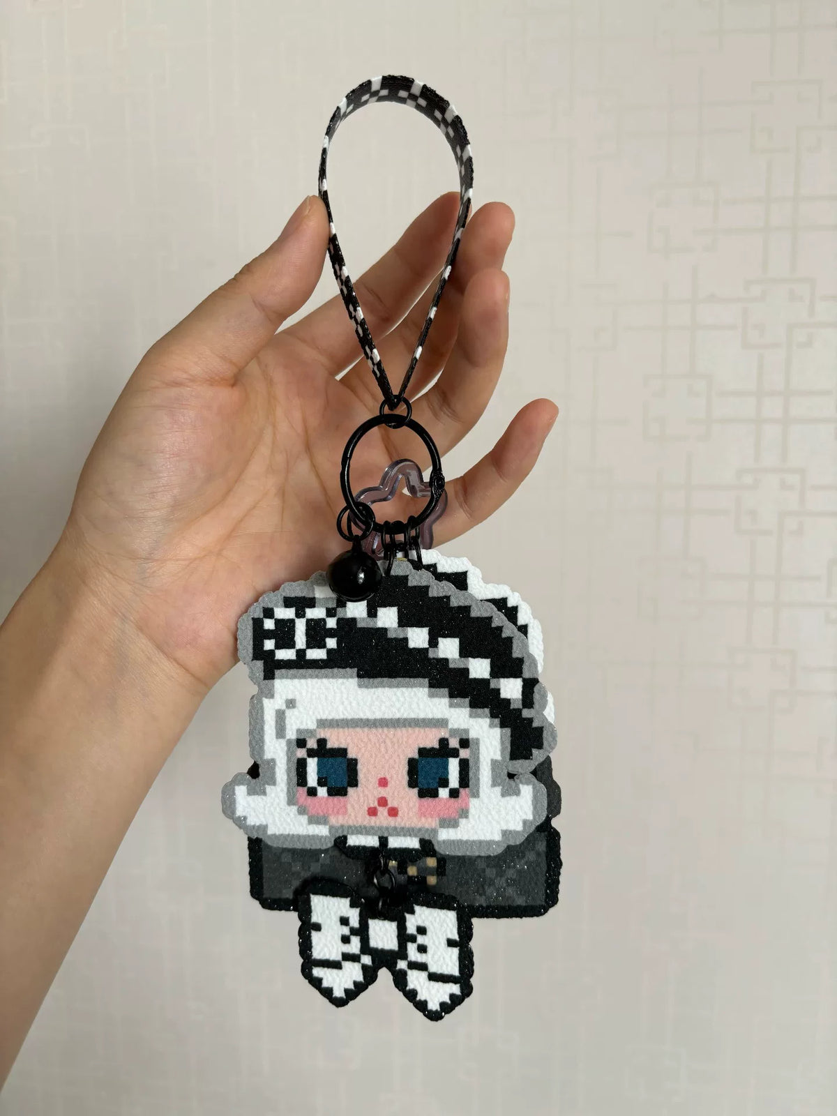 Charm Molly in perline con borsa