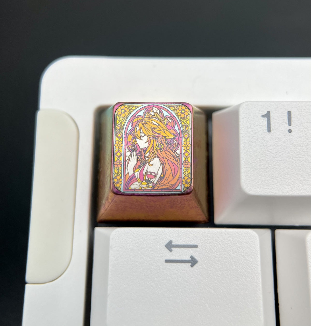 Titanium Alloy Yae Miko 1u Keycap